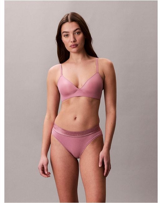 Calvin Klein Red Perfectly Fit Ultralight Lightly Lined Wirefree Bra