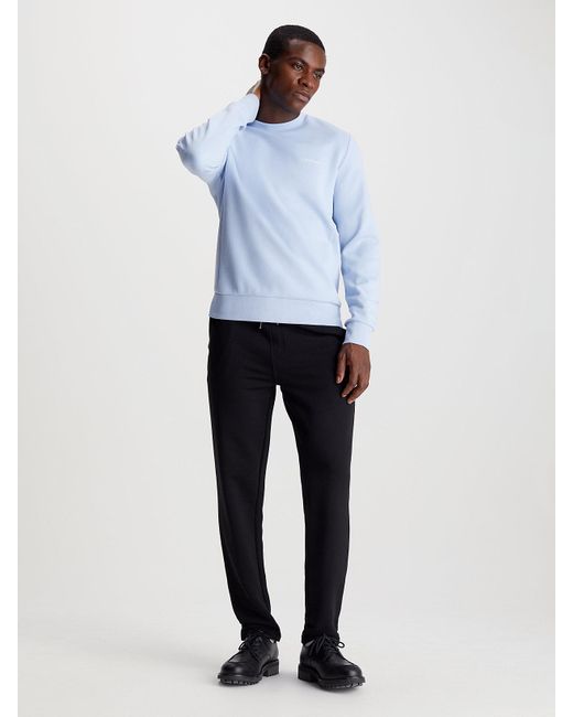 Calvin klein blue sweatshirt cheap