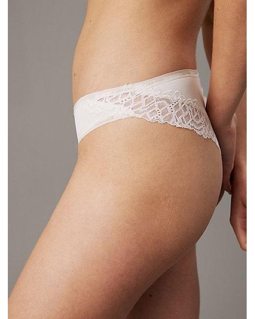 Calvin Klein Brown Brazilian Briefs Soft Stretch Lace