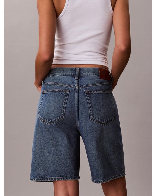 Calvin Klein Blue Denim Bermuda Shorts