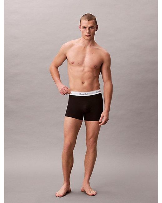 Calvin Klein Gray 3 Pack Trunks for men