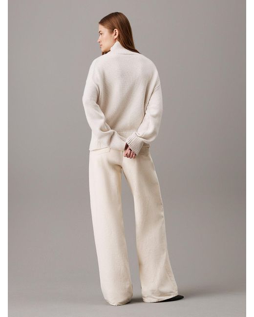 Calvin Klein Natural Relaxed Cashmere Blend Jumper