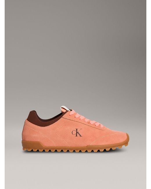 Baskets En Daim Calvin Klein en coloris Gray