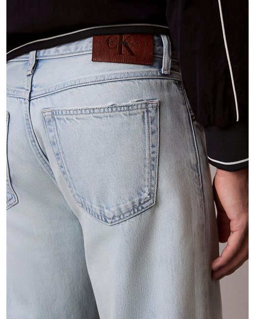 Calvin Klein Blue 90S Straight Jeans for men