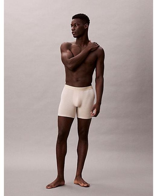 Calvin Klein Blue 3 Pack Boxer Briefs for men