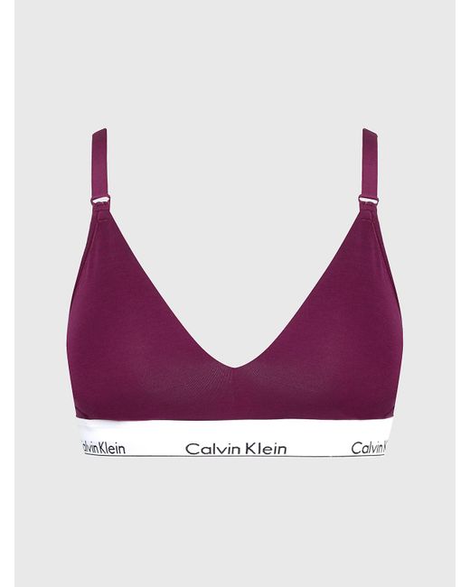 Calvin Klein Purple Maternity Bra - Modern Cotton