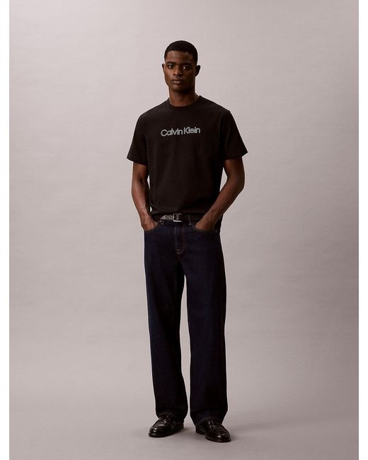 Calvin Klein Black Relaxed Logo T-Shirt for men