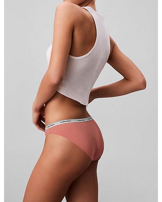 Calvin Klein White Bikini Briefs Icon Logo