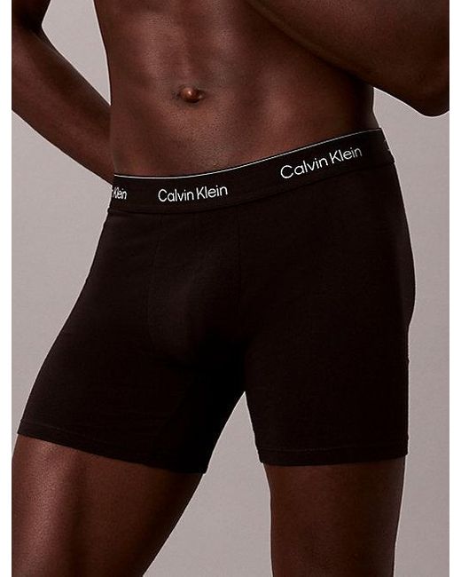 Calvin Klein Black 7 Pack Boxer Briefs for men