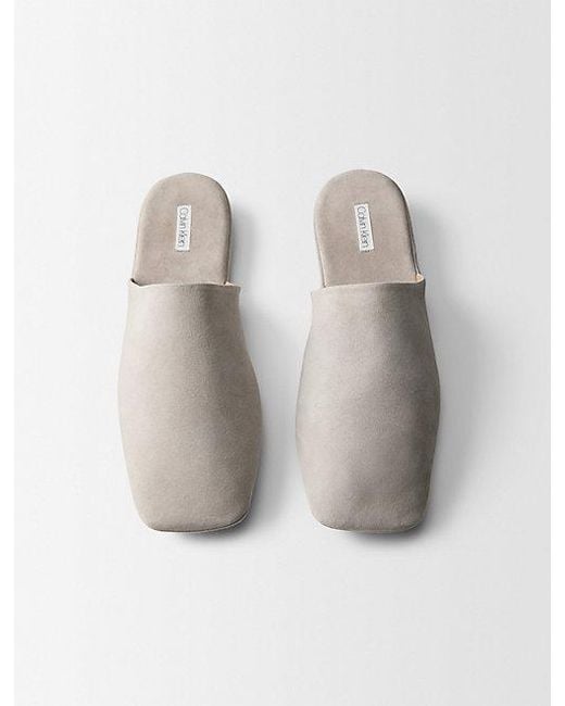 Calvin Klein White Hugh Slipper