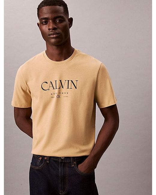 Calvin Klein Natural Logo Graphic T-Shirt for men