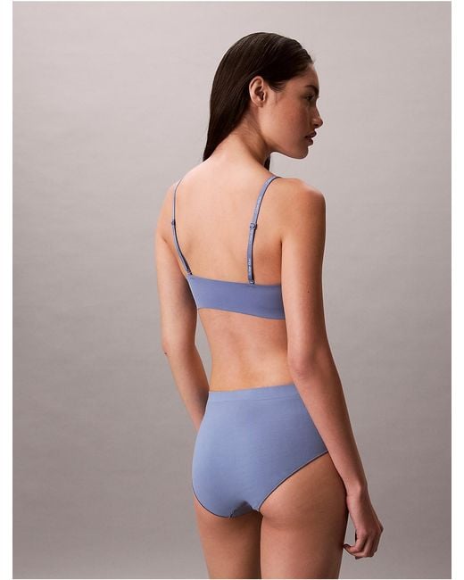 Calvin Klein Blue Invisibles Gel Wire Lightly Lined Bralette