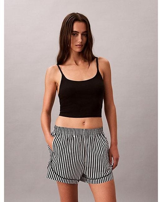 Calvin Klein Multicolor Pyjama Shorts Cotton Poplin