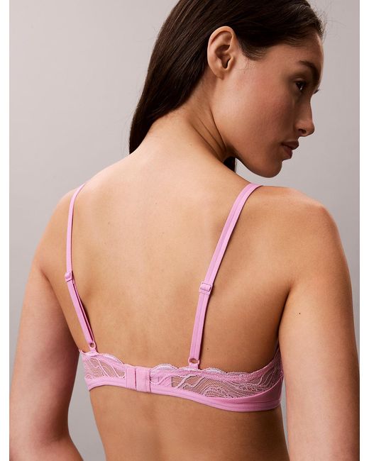 Calvin Klein Pink Triangle Bra