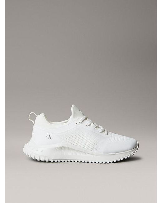 Calvin Klein Metallic Jeans Breathable Mesh Ultralight Trainers