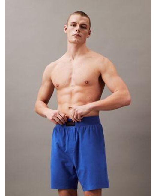 Shorts de pijama - Intense Power Calvin Klein de hombre de color Blue