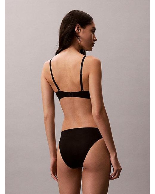 Calvin Klein Black Unlined Demi Bra Perfectly Fit Ultralight