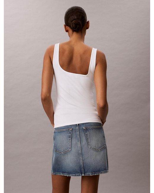 Calvin Klein Multicolor Slim Ribbed Cotton Tank Top