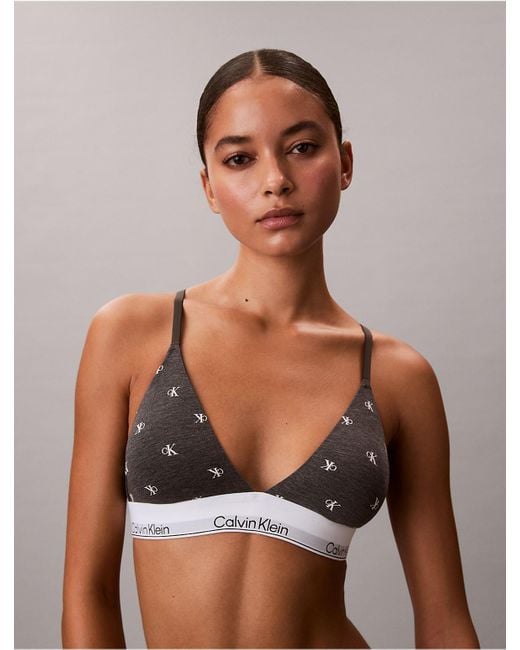 Calvin Klein Multicolor Icon Cotton Modal Lightly Lined Triangle Bralette