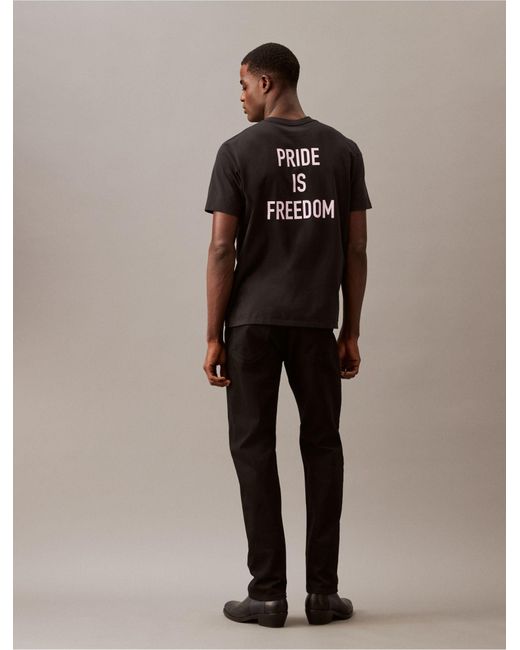 Calvin Klein Multicolor Pride Is Freedom Logo T-shirt for men