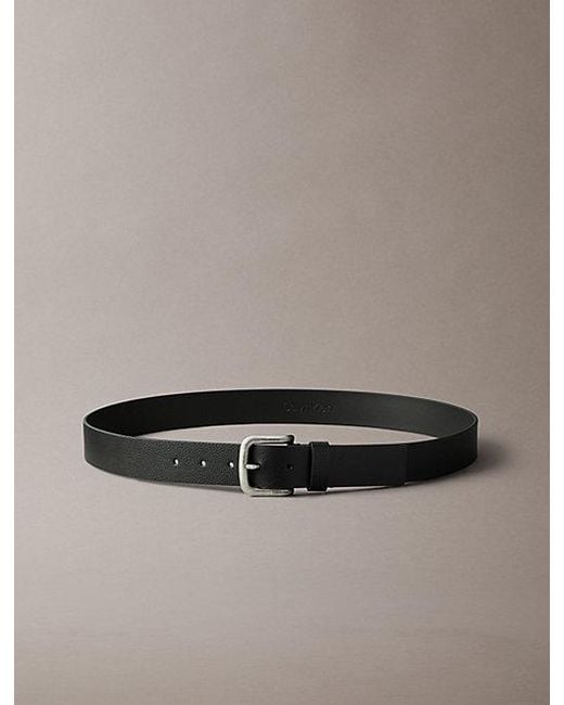 Calvin Klein Multicolor Round Buckle Pebbled Belt for men
