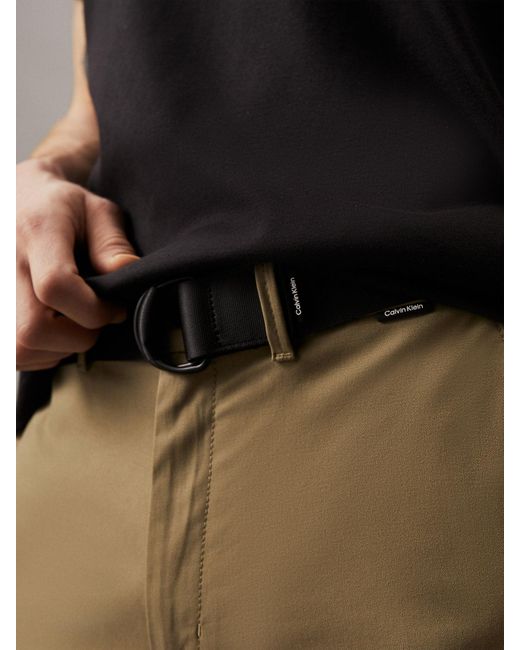 Pantalon slim chino avec ceinture Calvin Klein pour homme en coloris Natural