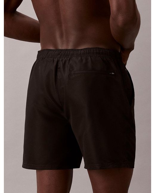 Calvin Klein Brown Medium Drawstring Swim Shorts for men