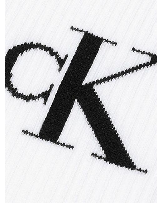 Calvin Klein Black Jeans 4 Pack Soft Combed Cotton Logo Crew Socks for men