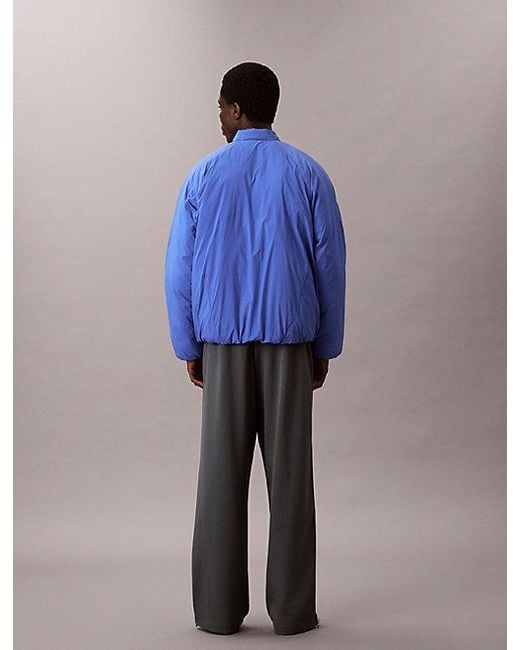 Calvin Klein Blue Sport Commuter Bomber Jacket for men