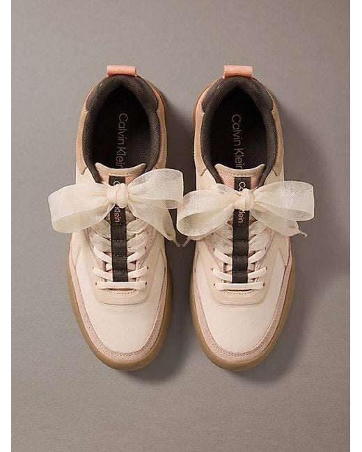 Calvin Klein Brown Ck Kayla Organza Runner Trainers