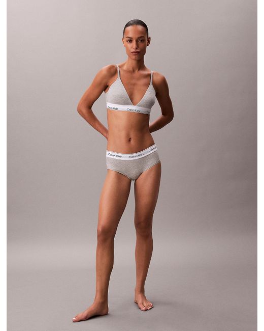 Calvin Klein White Lightly Lined Triangle Bralette