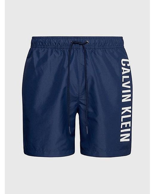Calvin Klein Medium Zwemshort Met Trekkoord - Intense Power in het Blue voor heren