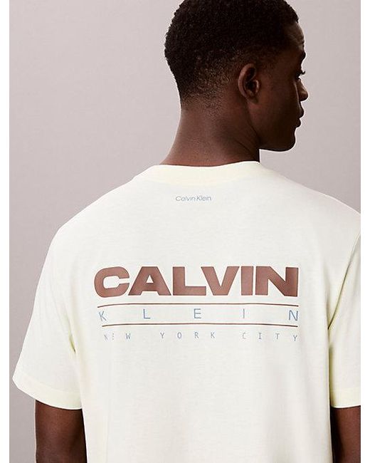 Calvin Klein Multicolor Jeans Relaxed Back Logo T-Shirt for men