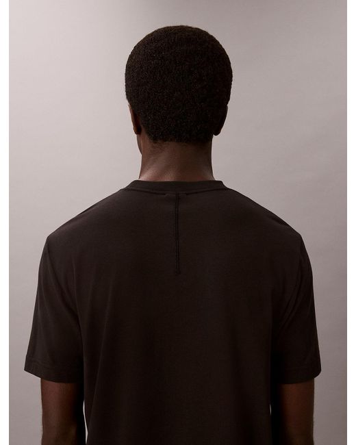 Calvin Klein Brown Breathable Quick Dry Gym T-Shirt for men