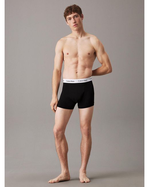 Calvin Klein Black 's 3 Pack Trunks for men