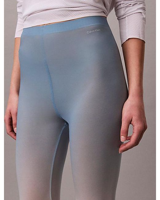 Calvin Klein Thermische Onzichtbare Basic Legging in het Blue