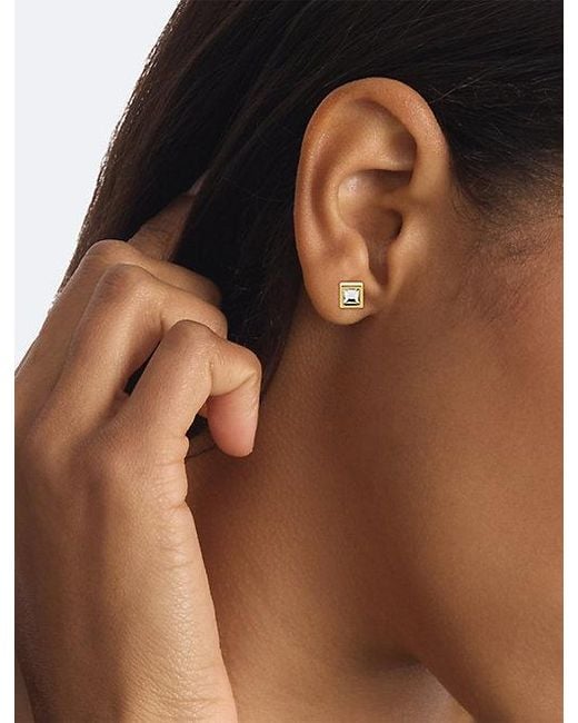 Calvin Klein Metallic Jeans Essential Links Crystal Stud Earrings for men