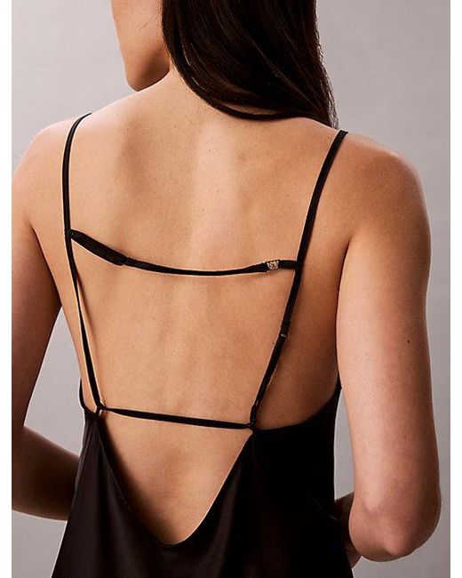 Calvin Klein Brown Satin Night Dress