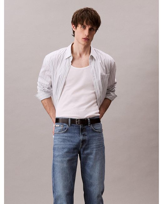Calvin Klein Blue 90's Straight Jeans for men
