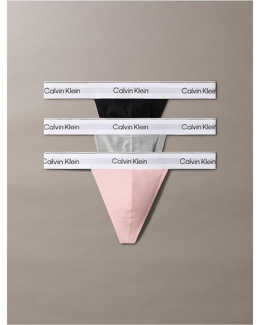 Calvin Klein Gray 3-Pack Thong for men