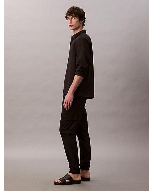 Calvin Klein Cargohose PLL ON SKNNY CRG RPS Mit elastischem Bund in Black für Herren