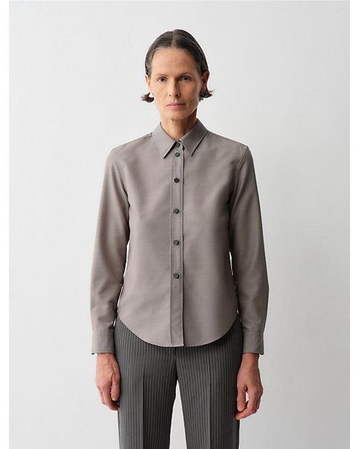 Calvin Klein Gray Sophie Button-Down Shirt