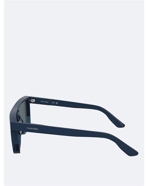 Calvin Klein Blue Modified Rectangle Sunglasses Ck25501S for men