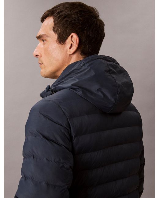 Calvin Klein Blue Lightweight Nylon Puffer Jacket for men