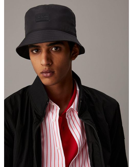 Calvin Klein Black Bucket Hat for men