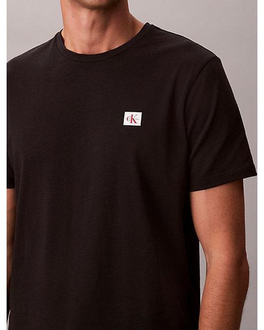 Calvin Klein Black Jeans Cotton Badge T-Shirt for men