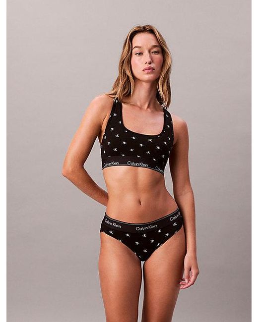 Calvin Klein Black Unlined Bralette Set