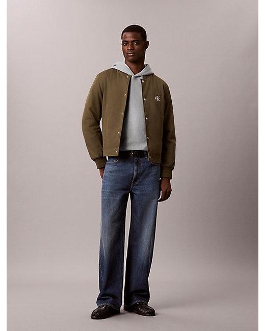 Calvin Klein Natural Jeans Premium Terry Back Logo Hoodie for men