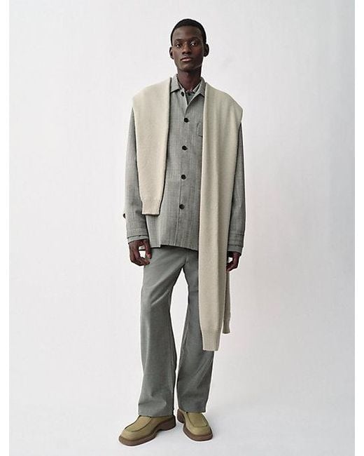 Calvin Klein White Kostas Shirt Jacket for men