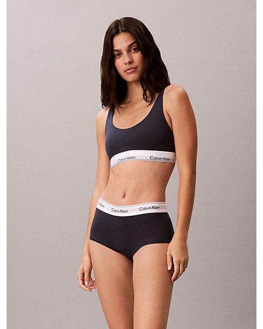Calvin Klein Blue Boy Shorts Icon Cotton Modal